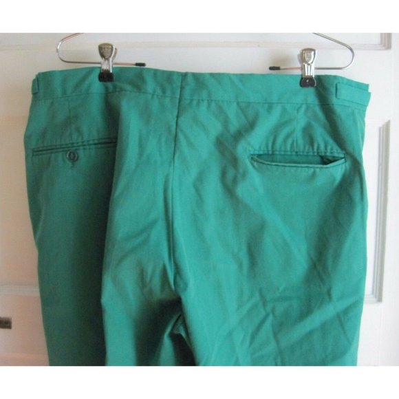 L.L. Bean Pants Vintage Ll Bean Green Golf Pants Mens 34x28 Adjustable Waist Made In Usa